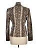 MICHAEL Michael Kors Animal Print Brown Gold Blazer Size 6 - photo 2