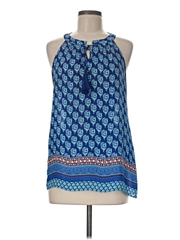 Rose + Olive Sleeveless Blouse (view 1)