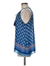 Rose + Olive Blue Sleeveless Blouse Size M - photo 5