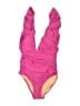 J.Crew Color Block Pink One Piece Swimsuit Size 8 - photo 1