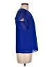 Monteau 100% Polyester Blue Short Sleeve Blouse Size M - photo 4