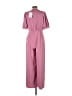 Gal Meets Glam 100% Polyester Solid Pink Jumpsuit Size 10 - photo 2