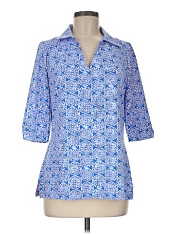 Katherine Way 3/4 Sleeve Button-Down Shirt (view 1)