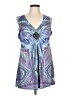 Apt. 9 Paisley Blue Casual Dress Size L - photo 1