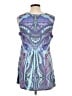 Apt. 9 Paisley Blue Casual Dress Size L - photo 2