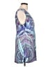 Apt. 9 Paisley Blue Casual Dress Size L - photo 4