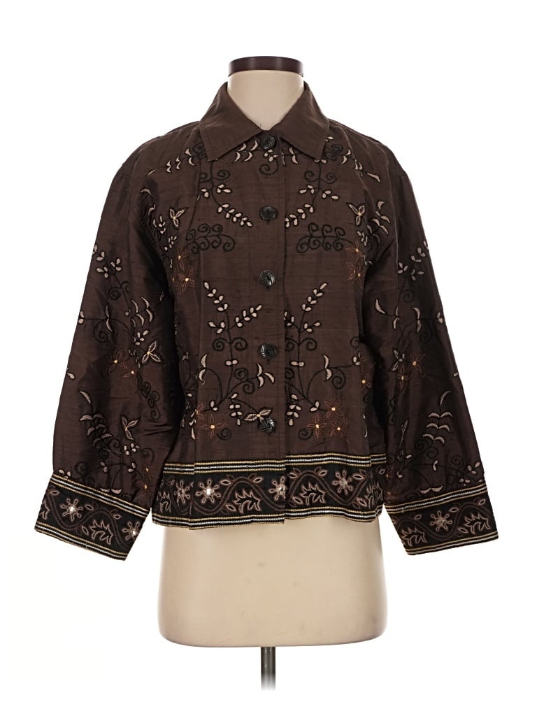 Pre-owned Chico's Design Jacket In Brown
