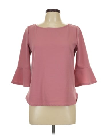 Green Envelope 3/4 Sleeve Top (view 1)