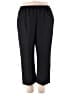 Alfred Dunner 100% Polyester Solid Black Casual Pants Size 22 - photo 1