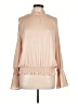 Bar III 100% Polyester Tan Long Sleeve Blouse Size L - photo 1