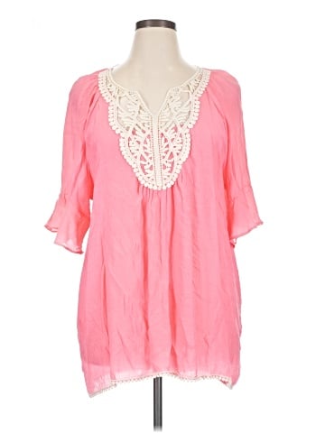 Spin 3/4 Sleeve Blouse (view 1)