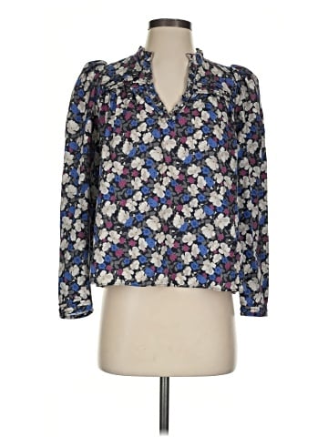 The Westside Long Sleeve Silk Top (view 1)
