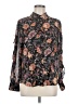 DR2 100% Polyester Floral Black Long Sleeve Blouse Size M - photo 1