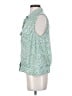 CAbi 100% Polyester Green Sleeveless Blouse Size S - photo 5
