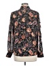 DR2 100% Polyester Floral Black Long Sleeve Blouse Size M - photo 2