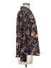 DR2 100% Polyester Floral Black Long Sleeve Blouse Size M - photo 4