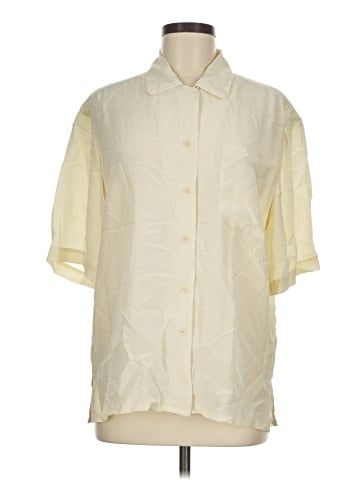 August Silk Short Sleeve Silk Top (view 1)