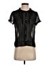 Gap Outlet 100% Polyester Black Short Sleeve Blouse Size S - photo 1