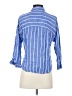 Zara Basic Stripes Blue 3/4 Sleeve Button-Down Shirt Size XS - photo 2