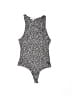 Gaze Silver Black Bodysuit Size S - photo 1