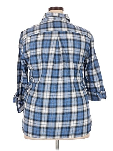 Tommy Hilfiger 3/4 Sleeve Button-Down Shirt (view 2)