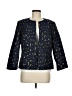 Anne Klein Animal Print Blue Blazer Size M - photo 1