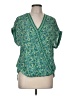 Max Studio 100% Polyester Green Short Sleeve T-Shirt Size M - photo 1