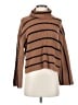 The Workshop Stripes Brown Turtleneck Sweater Size S - photo 1