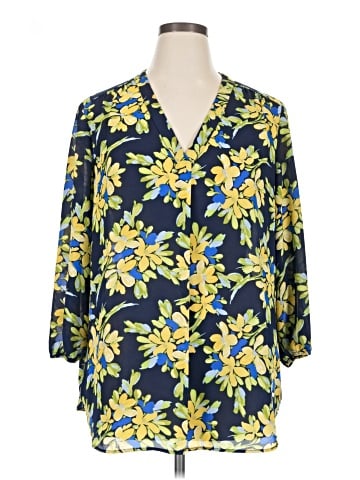 Jones New York Signature 3/4 Sleeve Blouse (view 1)