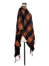 Matilda Jane 100% Acrylic Plaid Orange Brown Poncho One size - photo 4