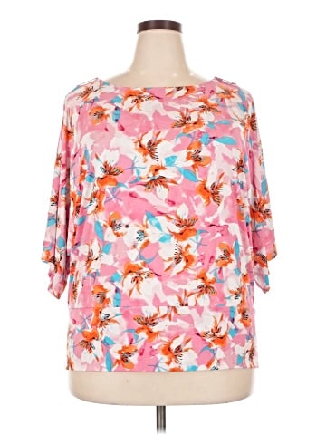 JM Collection 3/4 Sleeve T-Shirt (view 1)