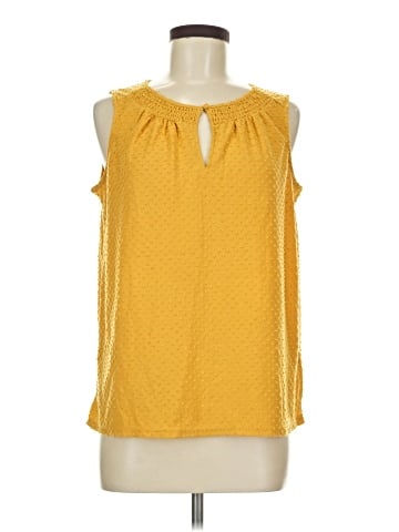 Rose + Olive Sleeveless Blouse (view 1)