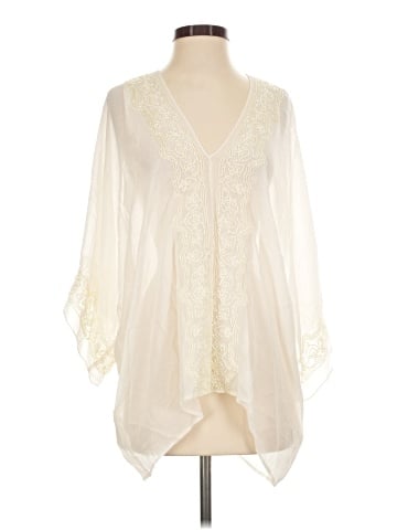 Renzo and Kai Long Sleeve Silk Top (view 1)
