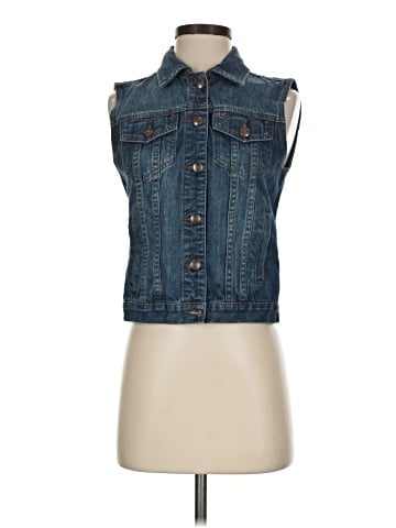 Adam Levine Denim Vest (view 1)