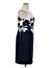 Connected Apparel Graphic Blue Cocktail Dress Size 16 - photo 4