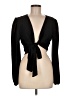 Missguided Black Long Sleeve Blouse Size 6 - photo 1