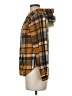 No Comment 100% Polyester Plaid Orange Cardigan Size M - photo 5