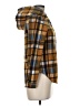 No Comment 100% Polyester Plaid Orange Cardigan Size M - photo 4