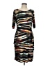 Connected Apparel Graphic Black Cocktail Dress Size 12 - photo 1