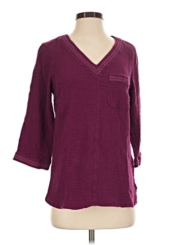Soft Surroundings 3/4 Sleeve Top (view 1)