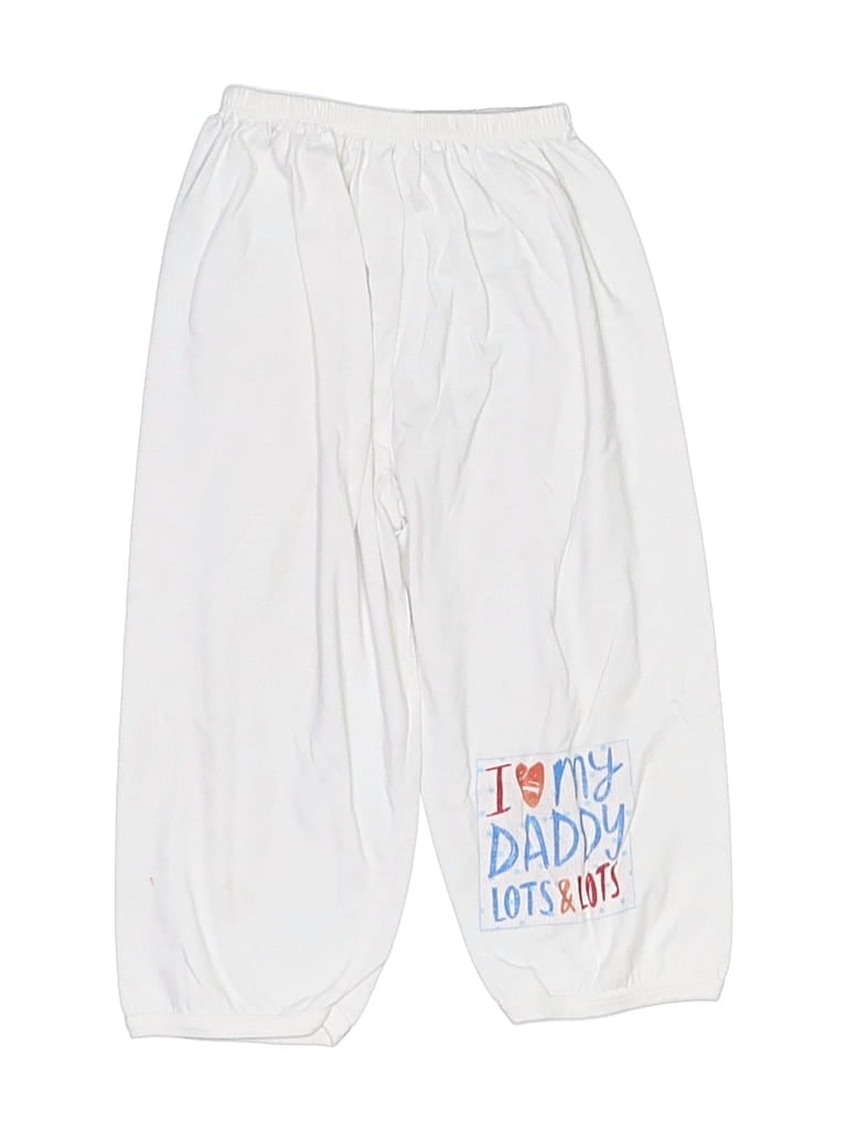 Pre-owned Basics Kids' Sweatpants In White