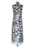 CAbi 100% Polyester Print Blue Casual Dress Size XS - photo 2