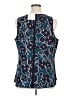 CAbi 100% Polyester Blue Sleeveless Blouse Size XL - photo 2