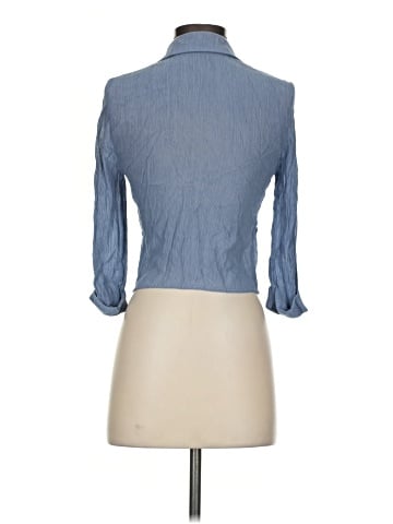 June & Hudson 3/4 Sleeve Button-Down Shirt (view 2)