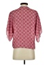 Max Studio 100% Polyester Red Short Sleeve Blouse Size S - photo 2