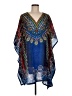 Highness 100% Polyester Blue Poncho One size - photo 1