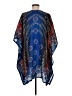 Highness 100% Polyester Blue Poncho One size - photo 2