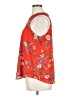 Rose + Olive 100% Polyester Orange Sleeveless Blouse Size XL - photo 5