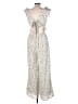 Francesca's Floral Ivory Jumpsuit Size L - photo 2