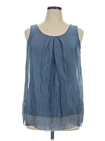 MADE IN ITALY Sleeveless Blouse (view 1)